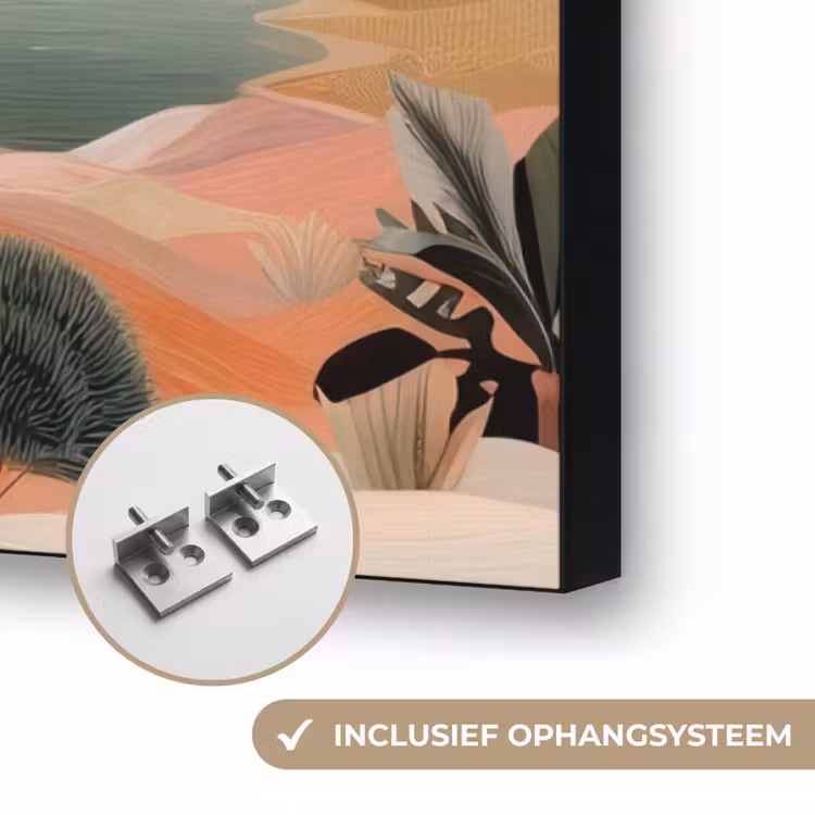 Art Frame - Roze landschap - Palmen - Water — 6