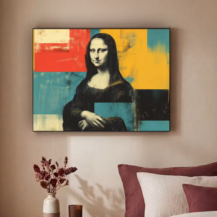 Art Frame - Vrouw - Kleurvlakken - Klassieke schilderkunst — 3