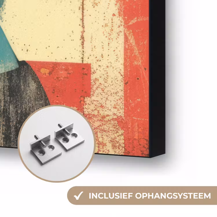 Art Frame - Vrouw - Rode lippen - Abstracte kleurvlakken - Popartuistraling — 6