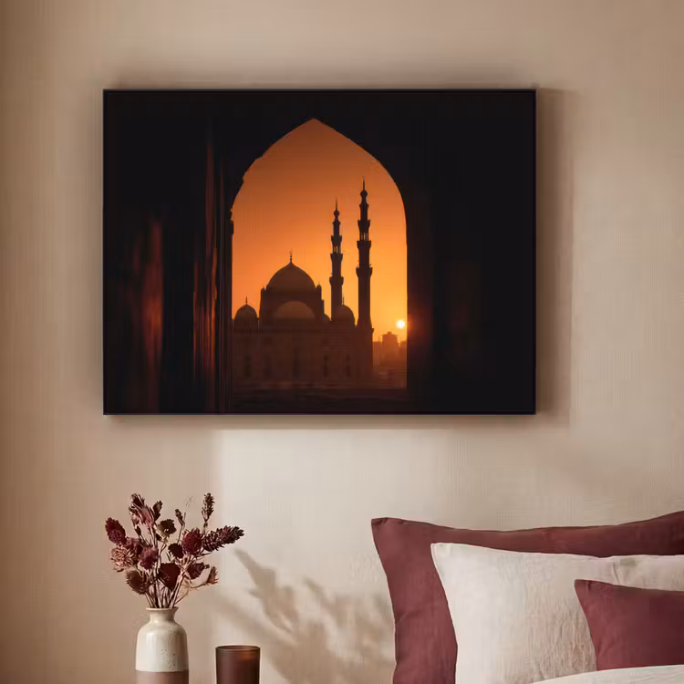 Art Frame - Moskee - Oranje lucht - Islamitisch — 3