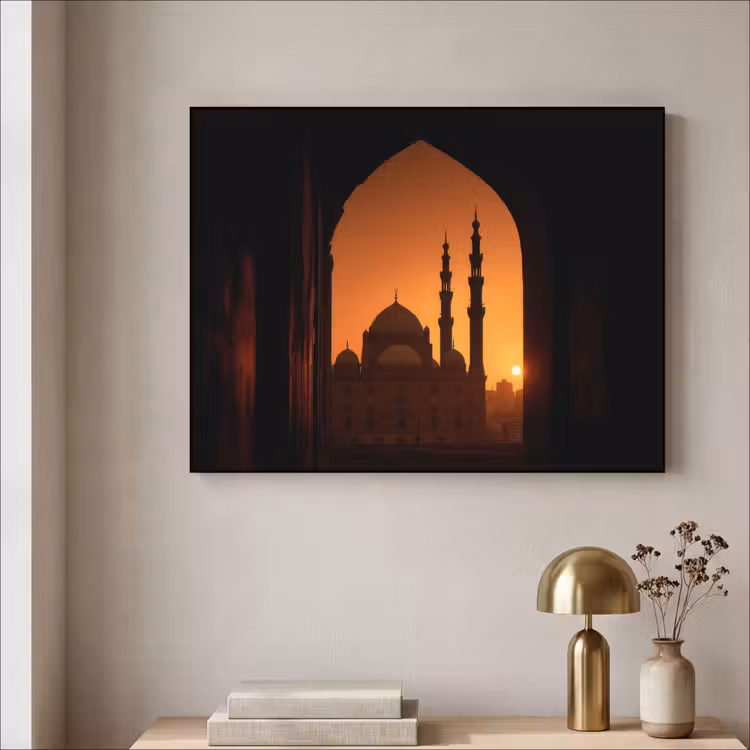Art Frame - Moskee - Oranje lucht - Islamitisch — 5