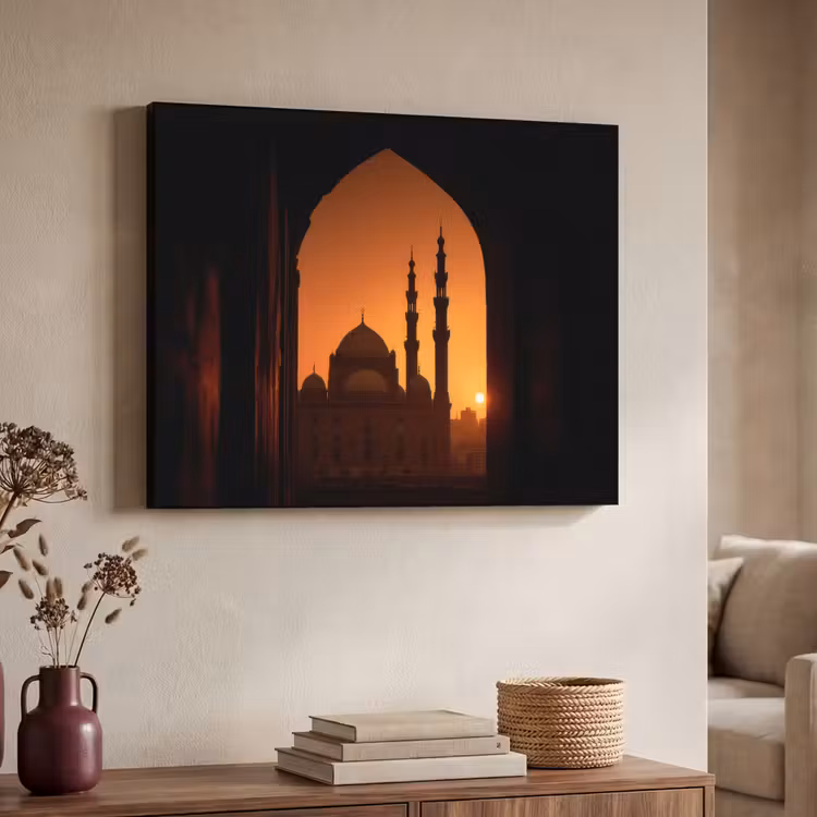 Art Frame - Moskee - Oranje lucht - Islamitisch — 7