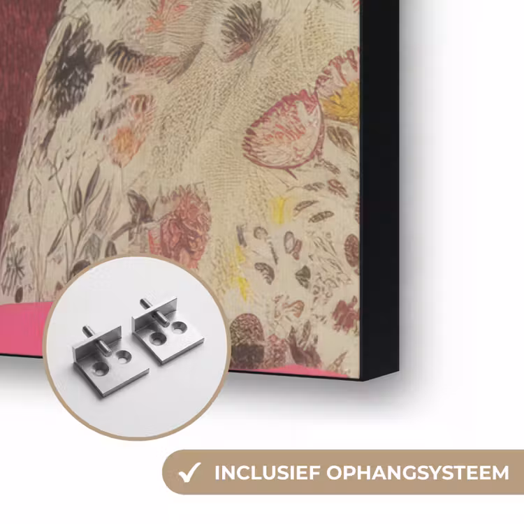 Art Frame - Vrouw - Kat - Bloemen - Kopje - Retro — 6