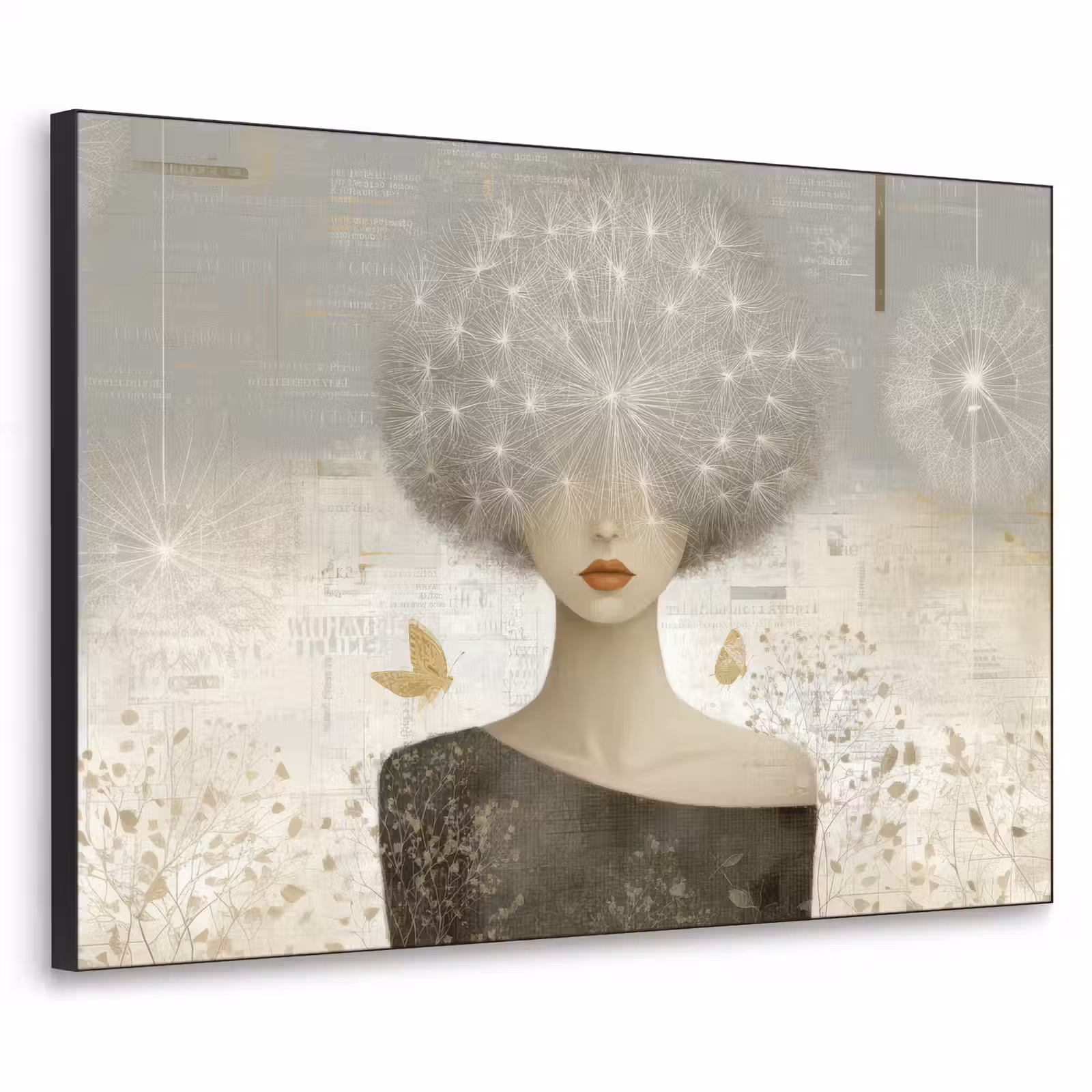 Art Frame - Pluis - Vrouw - Beige — 1
