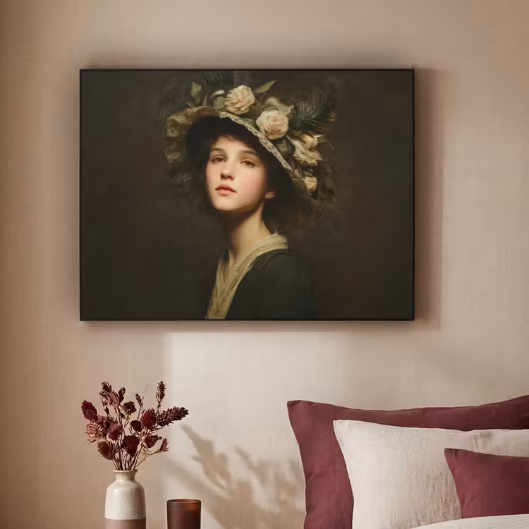 Art Frame - Bloemenhoed - Portret - Vrouw — 3