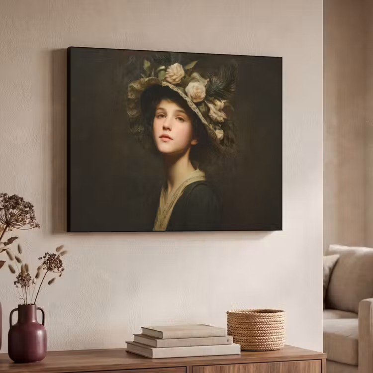 Art Frame - Bloemenhoed - Portret - Vrouw — 7