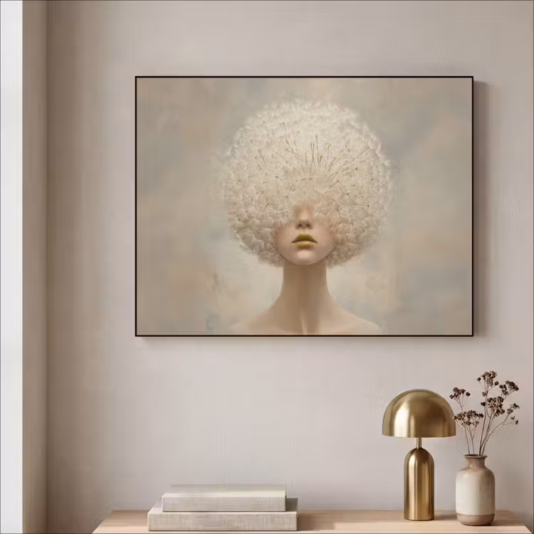 Art Frame - Dromerig - Beige - Paardenbloemzaadjes — 5