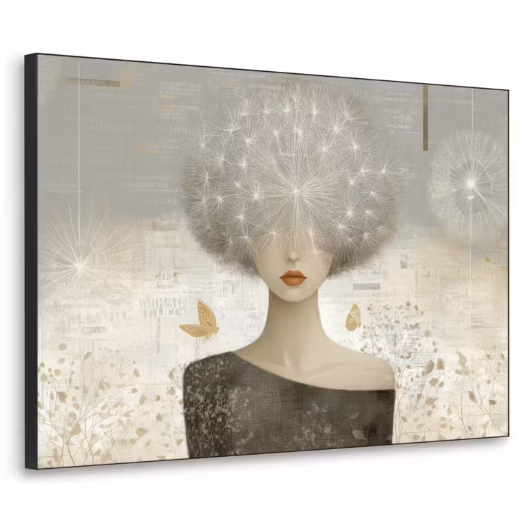 Art Frame - Pluis - Vrouw - Beige — 1