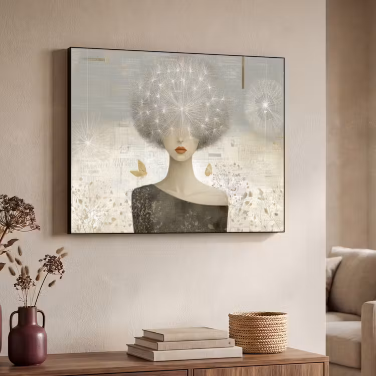 Art Frame - Pluis - Vrouw - Beige — 7