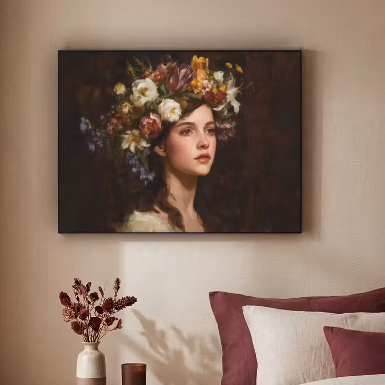 Art Frame - Portret - Vrouw - Bloemen — 3