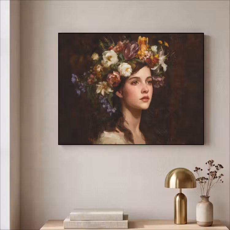 Art Frame - Portret - Vrouw - Bloemen — 5