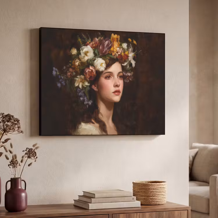 Art Frame - Portret - Vrouw - Bloemen — 7