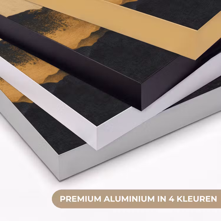Art Frame - Gouden Bergen bij Maanlicht — 2
