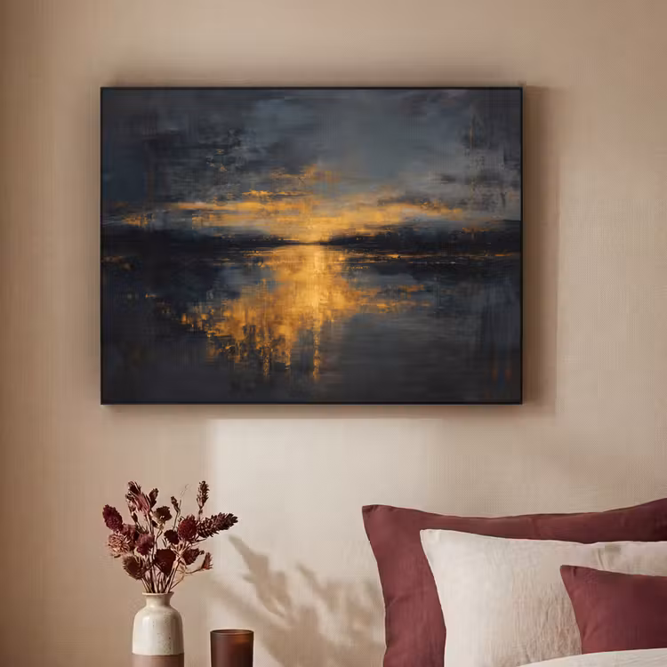 Art Frame - Gouden Reflectie op Water — 3