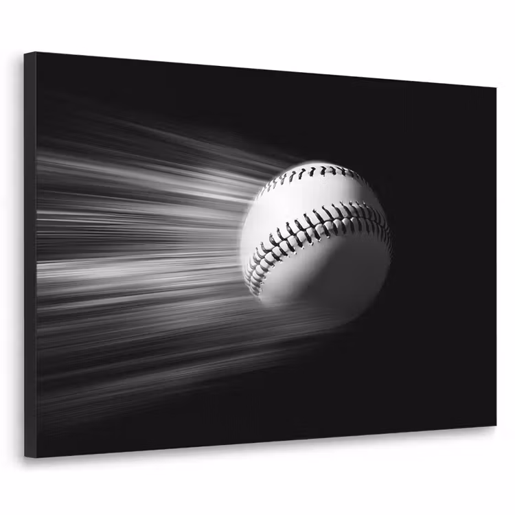 Art Frame - Honkbal - Wit - Vliegt — 1