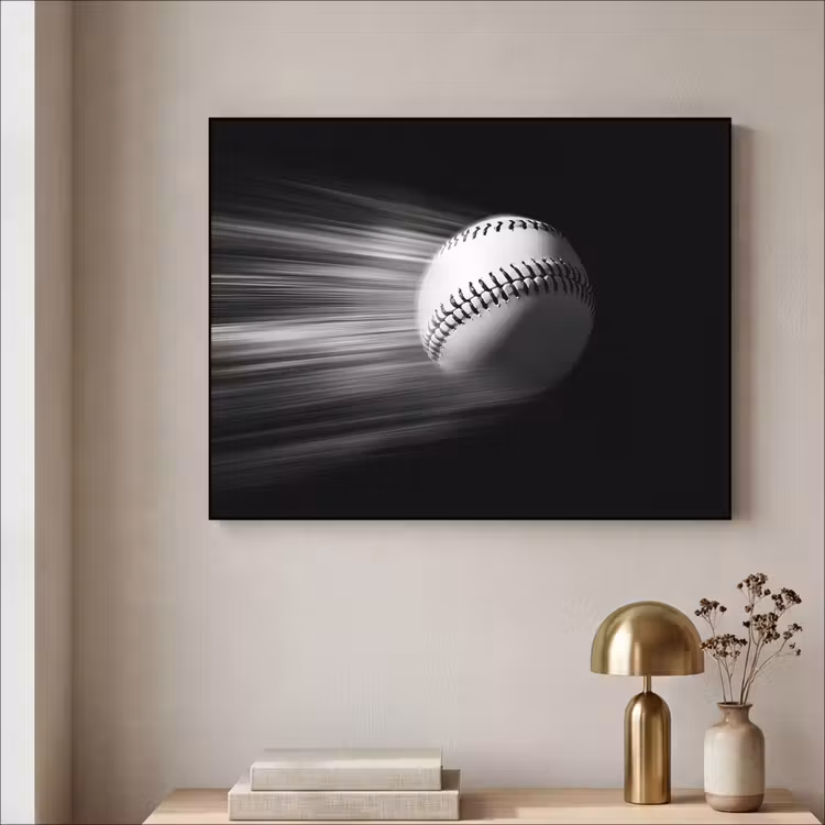 Art Frame - Honkbal - Wit - Vliegt — 5