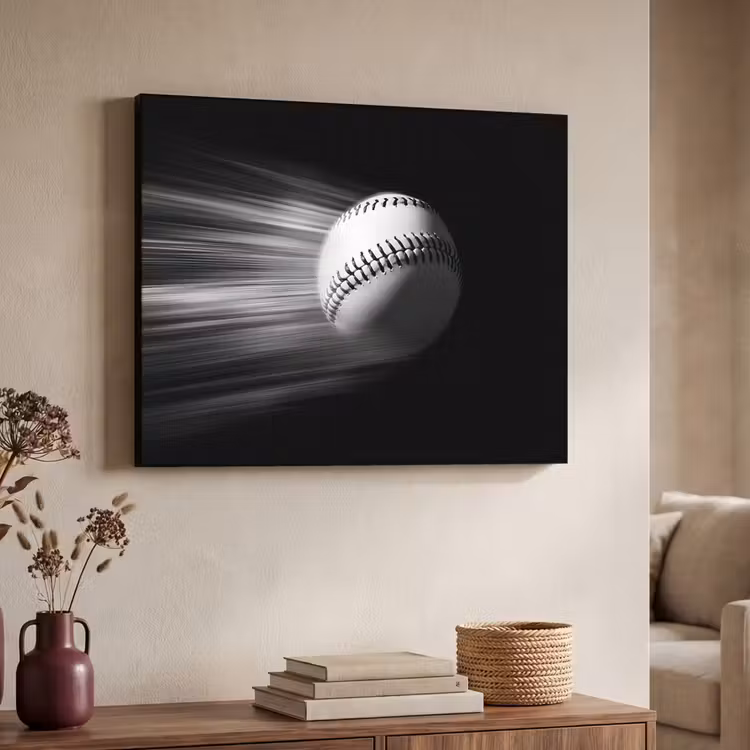 Art Frame - Honkbal - Wit - Vliegt — 7