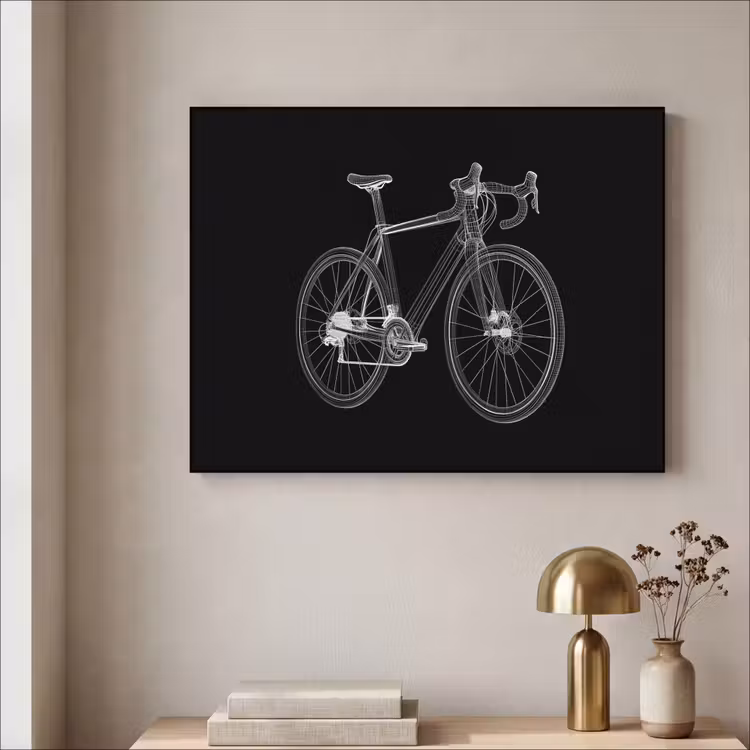 Art Frame - Lijnen - Illustratie - Wit — 5