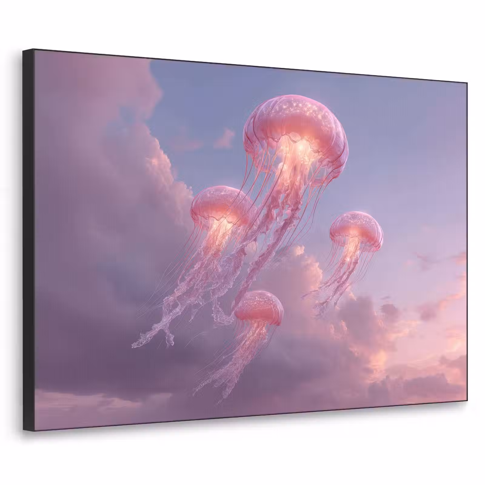 Art Frame - Kwallen - Roze - Wolken — 1