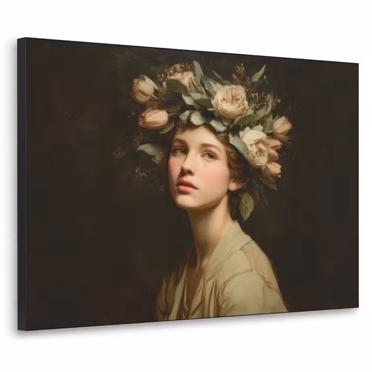 Art Frame - Bloemenstilte - Vrouw - Portret — 1