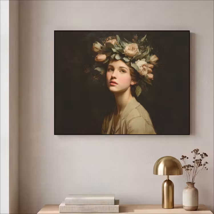 Art Frame - Bloemenstilte - Vrouw - Portret — 5