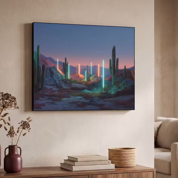 Art Frame - Cactus - Lichtzuilen - Zonsondergang — 7
