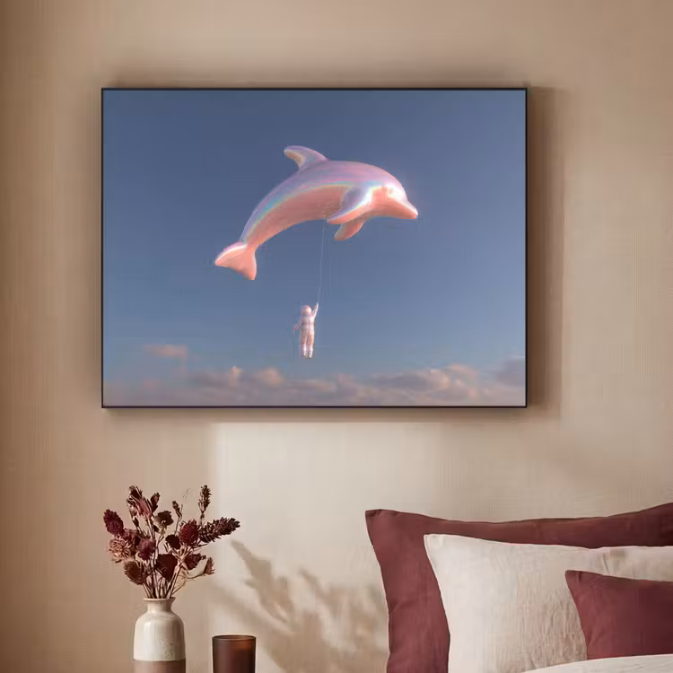 Art Frame - Dolfijn - Roze - Astronaut — 3