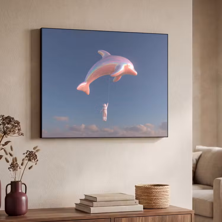 Art Frame - Dolfijn - Roze - Astronaut — 7