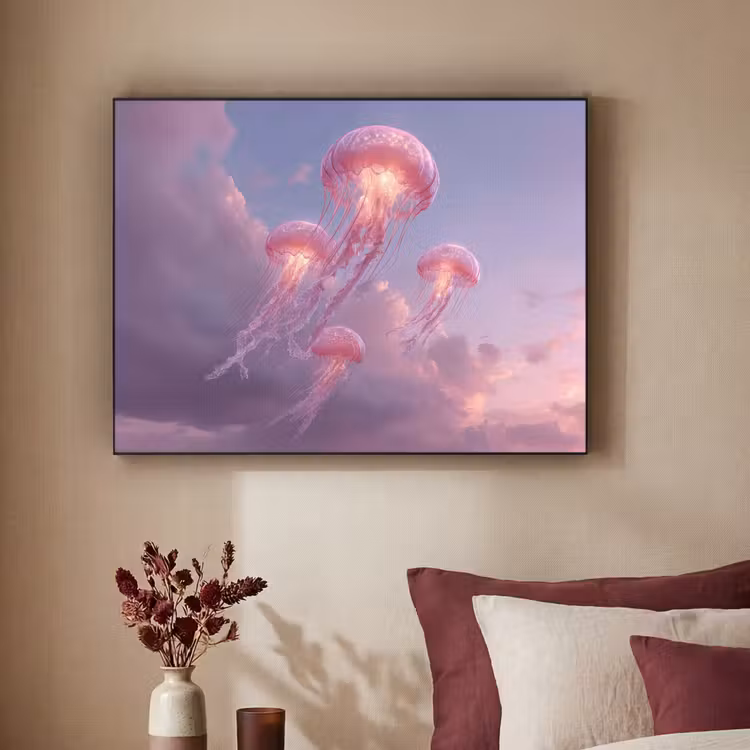 Art Frame - Kwallen - Roze - Wolken — 3