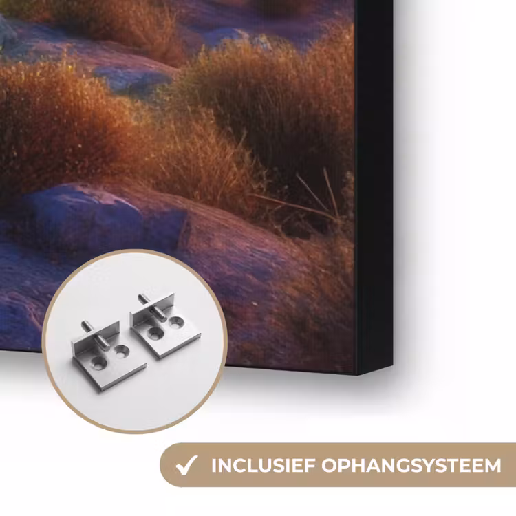 Art Frame - Neon cactussen - Woestijn - Zonsondergang — 6