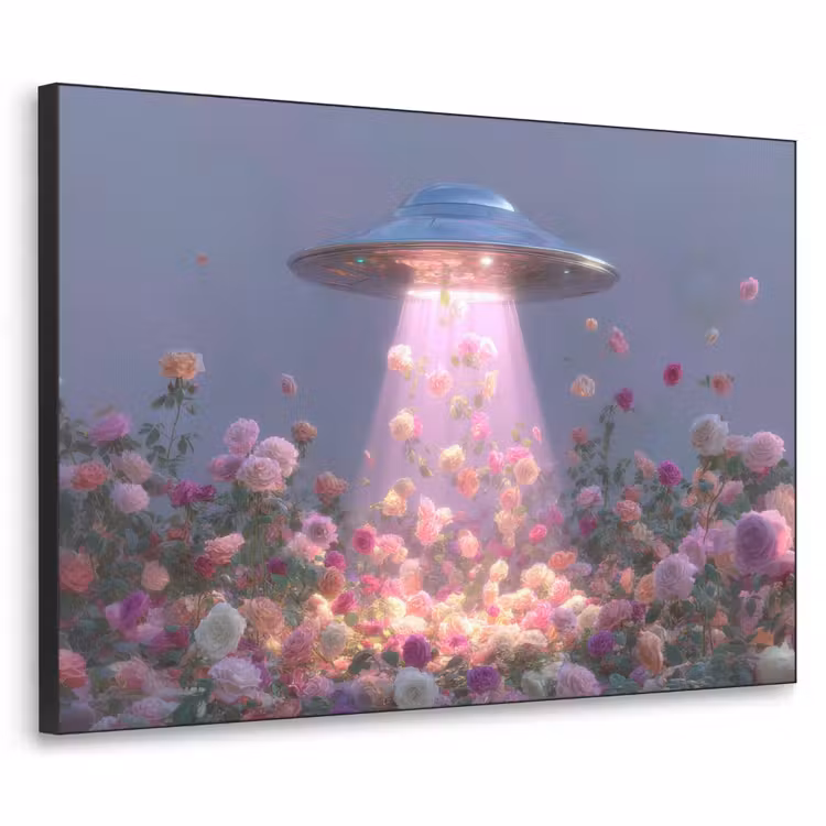 Art Frame - Ufo - Rozen - Pastelkleuren — 1