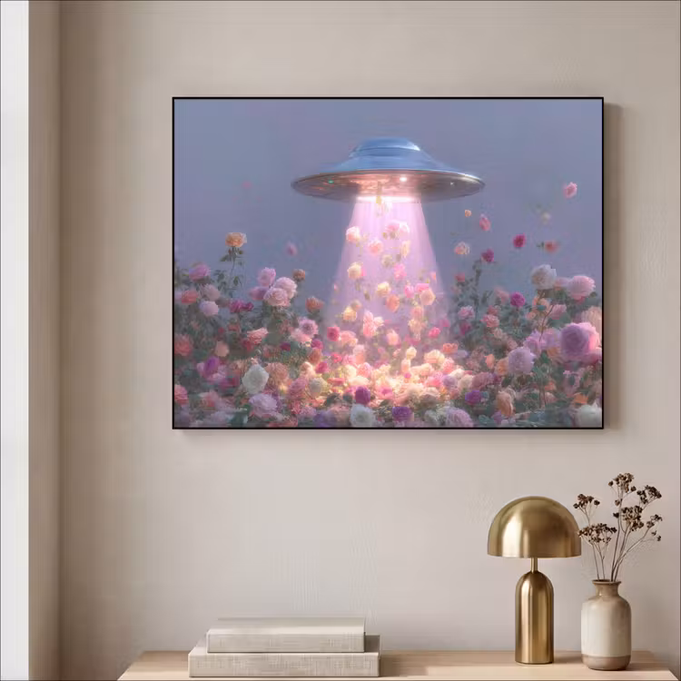 Art Frame - Ufo - Rozen - Pastelkleuren — 5