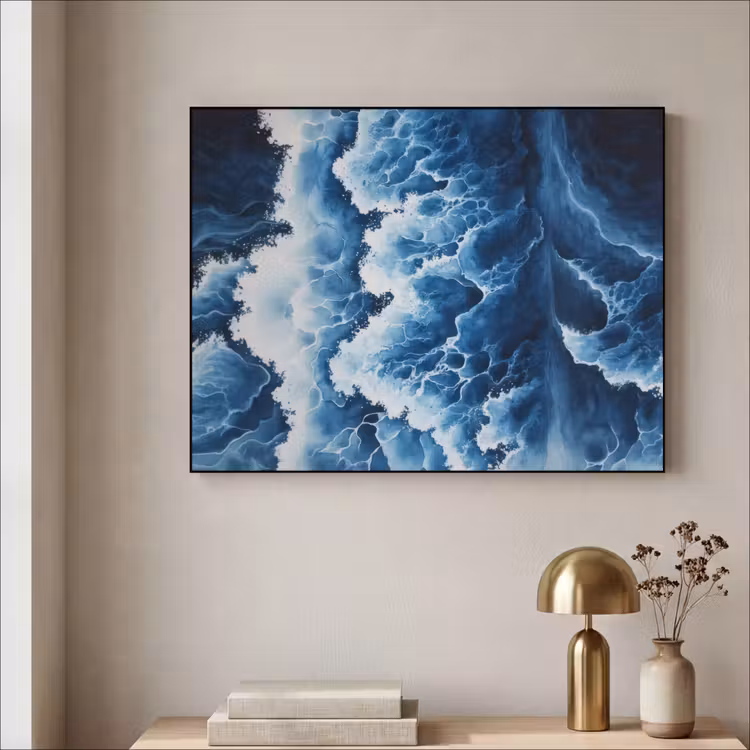 Art Frame - Golven - Blauw - Schuim — 5