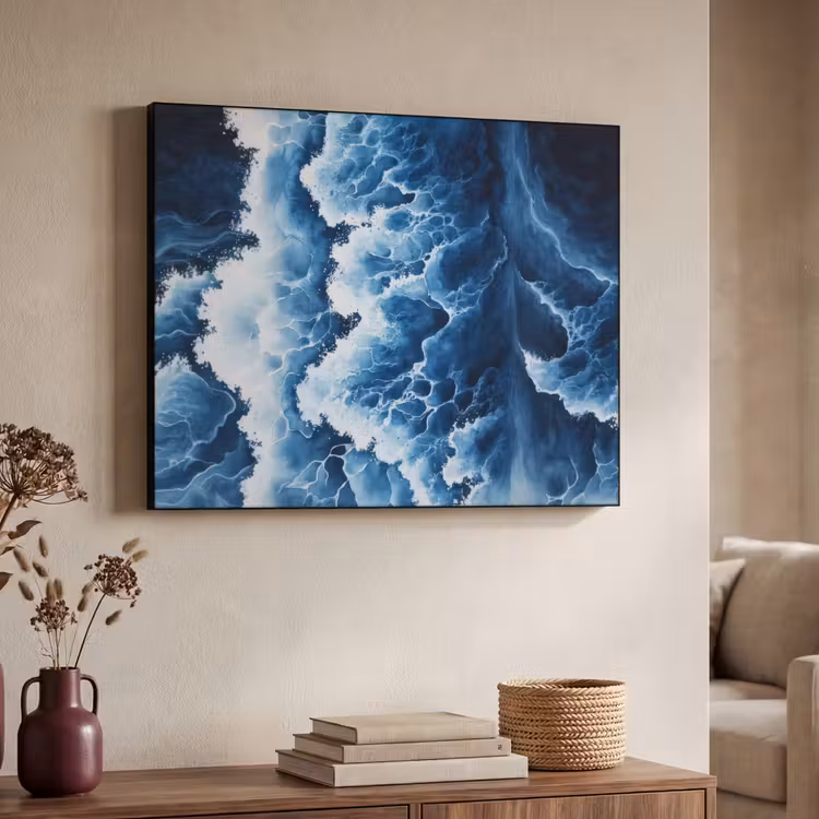 Art Frame - Golven - Blauw - Schuim — 7