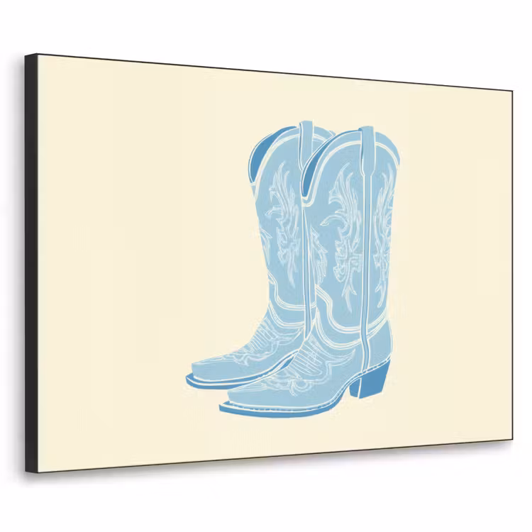 Art Frame - Illustratie - Cowboylaarzen - Patroon — 1