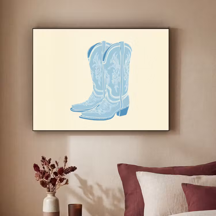 Art Frame - Illustratie - Cowboylaarzen - Patroon — 3