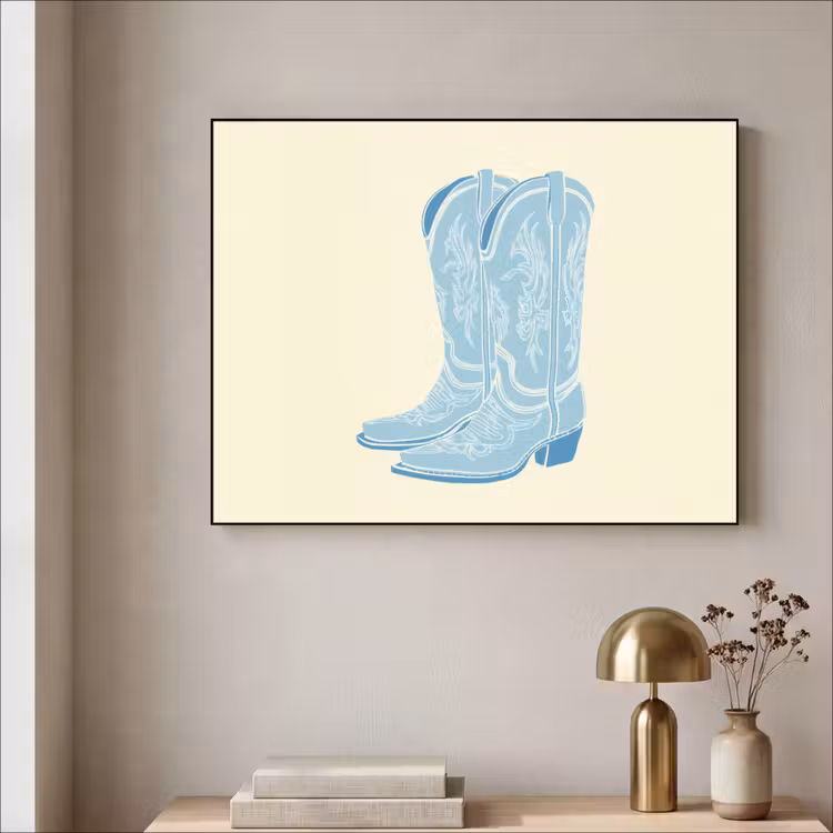 Art Frame - Illustratie - Cowboylaarzen - Patroon — 5