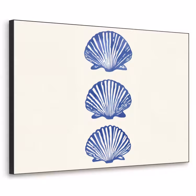 Art Frame - Schelpen - Blauw - Patroon — 1