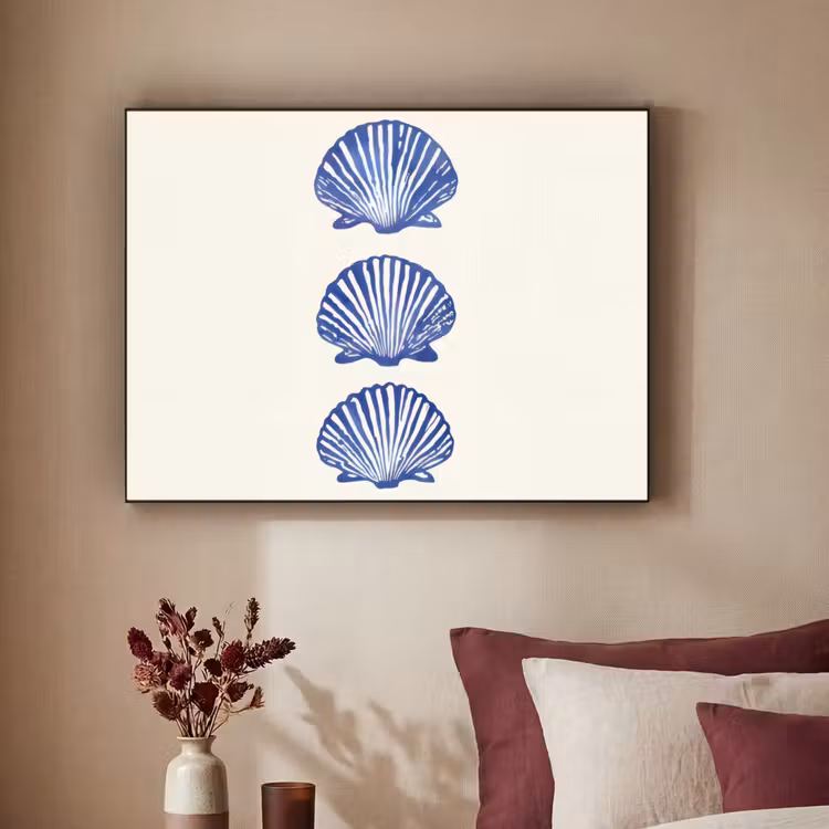 Art Frame - Schelpen - Blauw - Patroon — 3