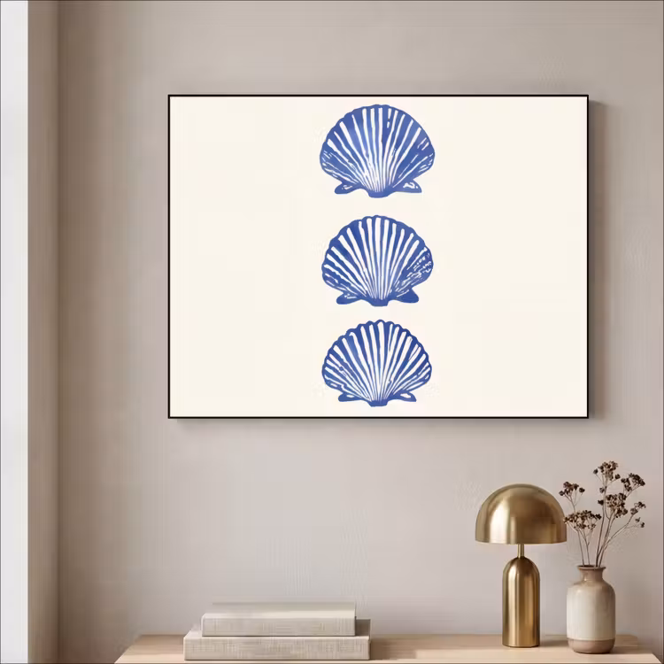 Art Frame - Schelpen - Blauw - Patroon — 5