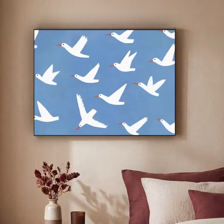 Art Frame - Vogels - Wit - Patroon — 3