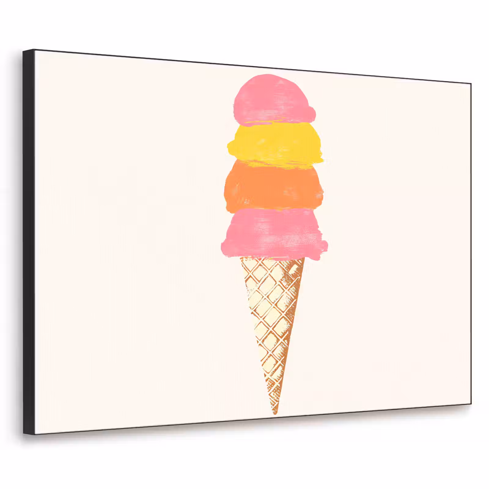 Art Frame - Schepijs - Hoorntje - Illustratie - Minimalistisch — 1