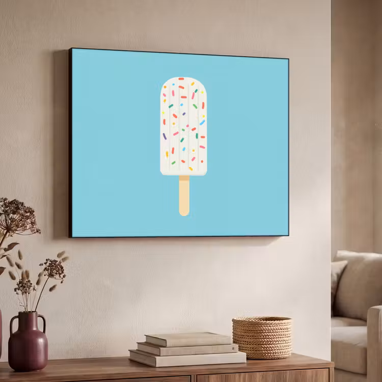 Art Frame - Ijsje - Stokje - Sprinkles - Lichtblauw — 7