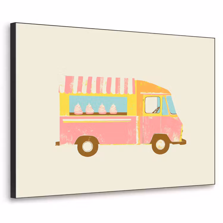 Art Frame - Ijskar - Retro - Softijsjes - Roze — 1