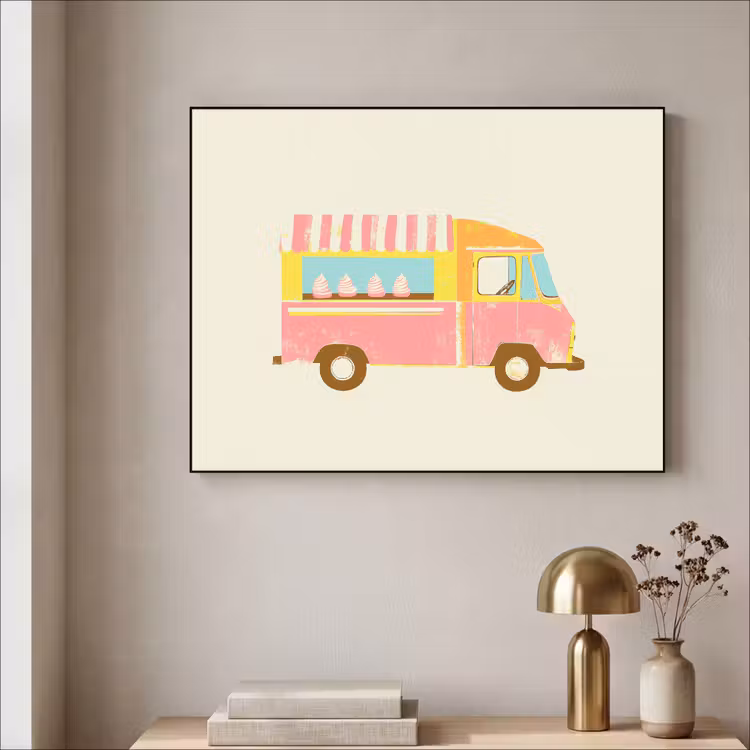 Art Frame - Ijskar - Retro - Softijsjes - Roze — 5