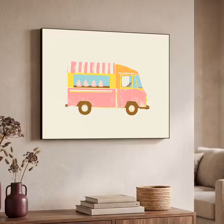Art Frame - Ijskar - Retro - Softijsjes - Roze — 7