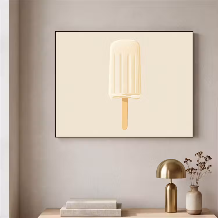 Art Frame - Minimalistisch - Waterijsje - Stokje - Beige — 5