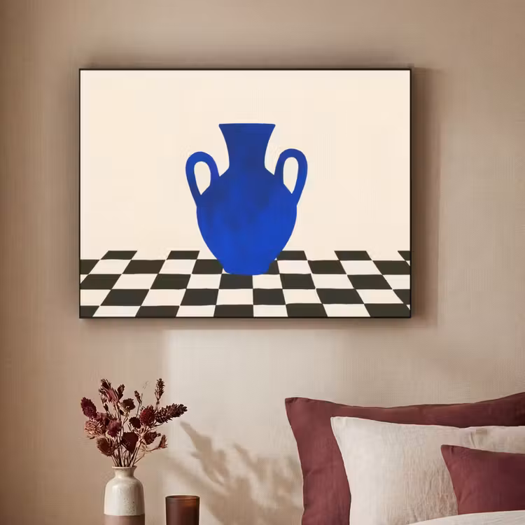 Art Frame - Vaas - Blauw - Geblokt - Modern — 3