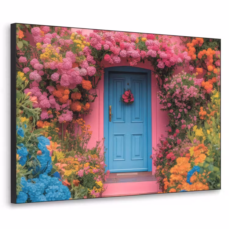 Art Frame - Bloemen - Deur - Roze — 1