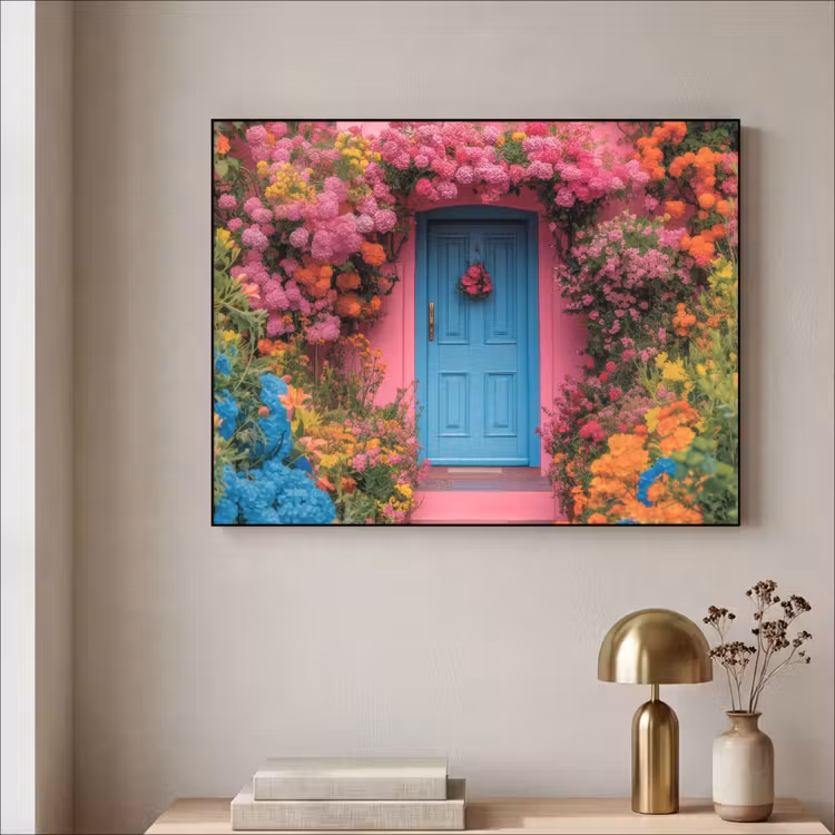Art Frame - Bloemen - Deur - Roze — 5